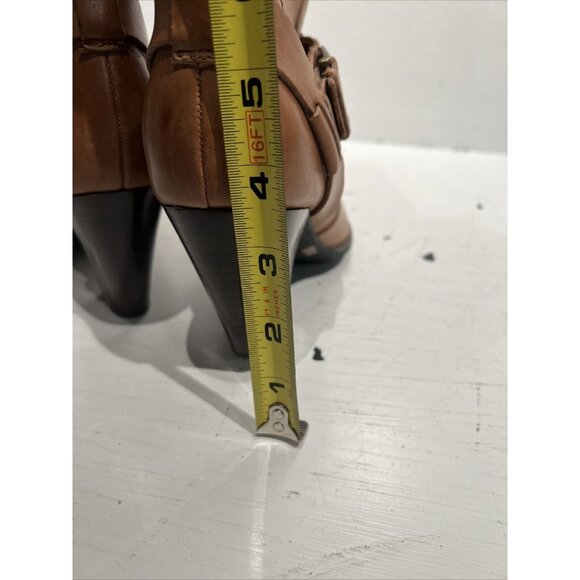 CLARKS 63088 Mission Brynn Womens Size 6.5 Brown Leather Knee High Boots Bootie - Picture 14 of 14